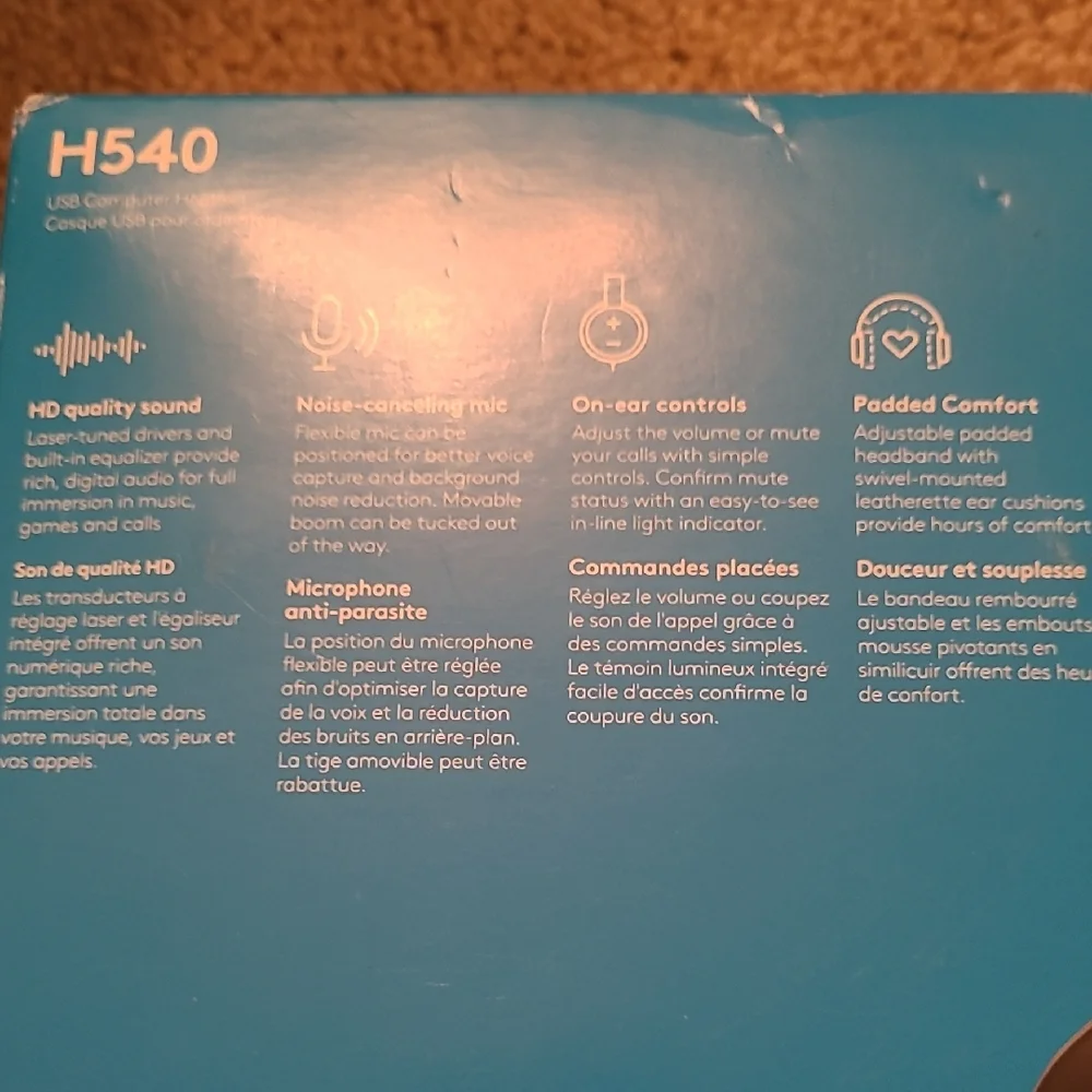 Logitech Wired Headset with Black Finish
